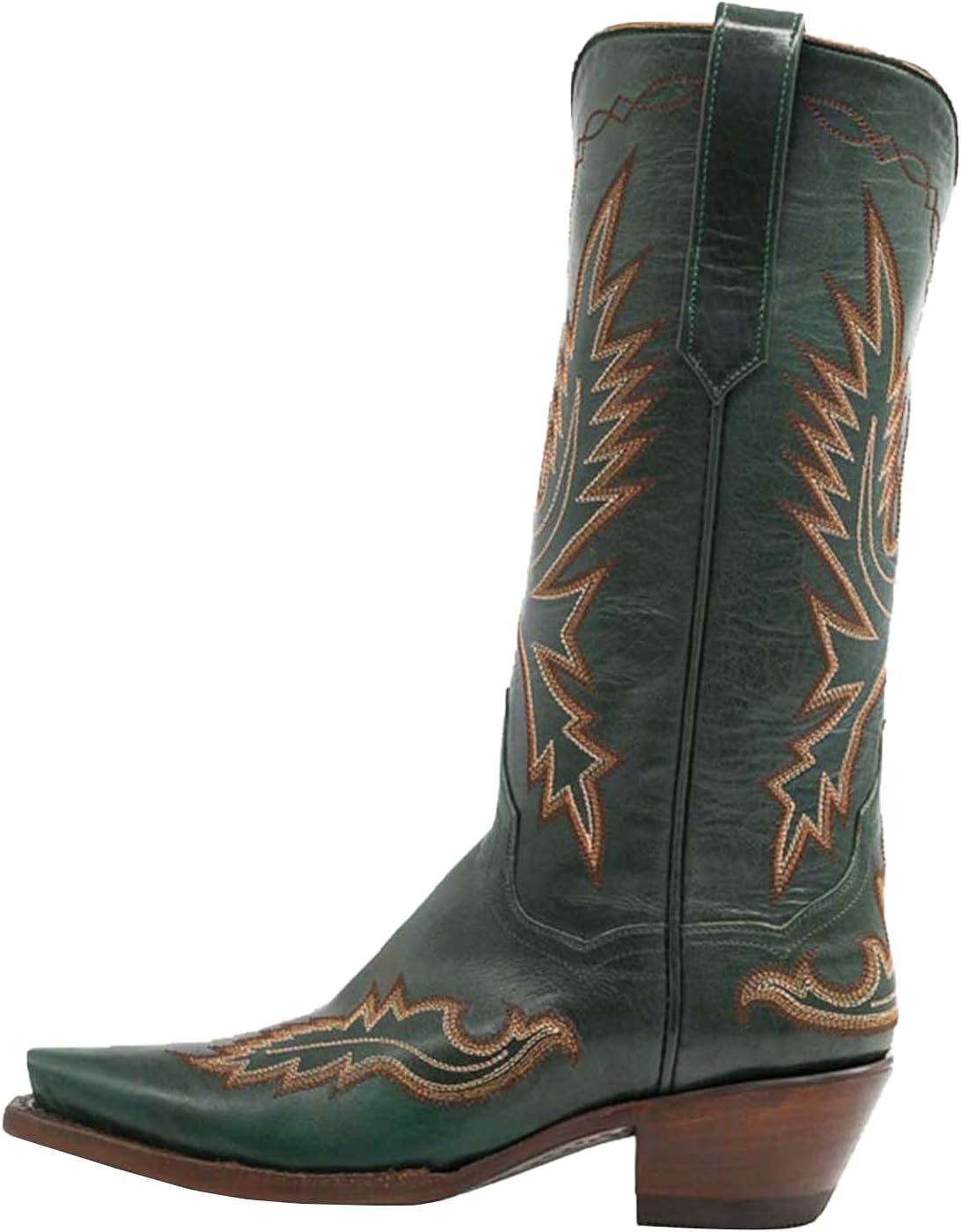 Вышитые сапоги в стиле вестерн, кожаные, средней высоты, с острым носком, классические ковбойские сапоги для верховой езды Windbxyb, зеленый
Вышитые сапоги в стиле вестерн, кожаные, средней высоты, с острым носком, классические ковбойские сапоги для верховой езды Windbxyb, зеленый