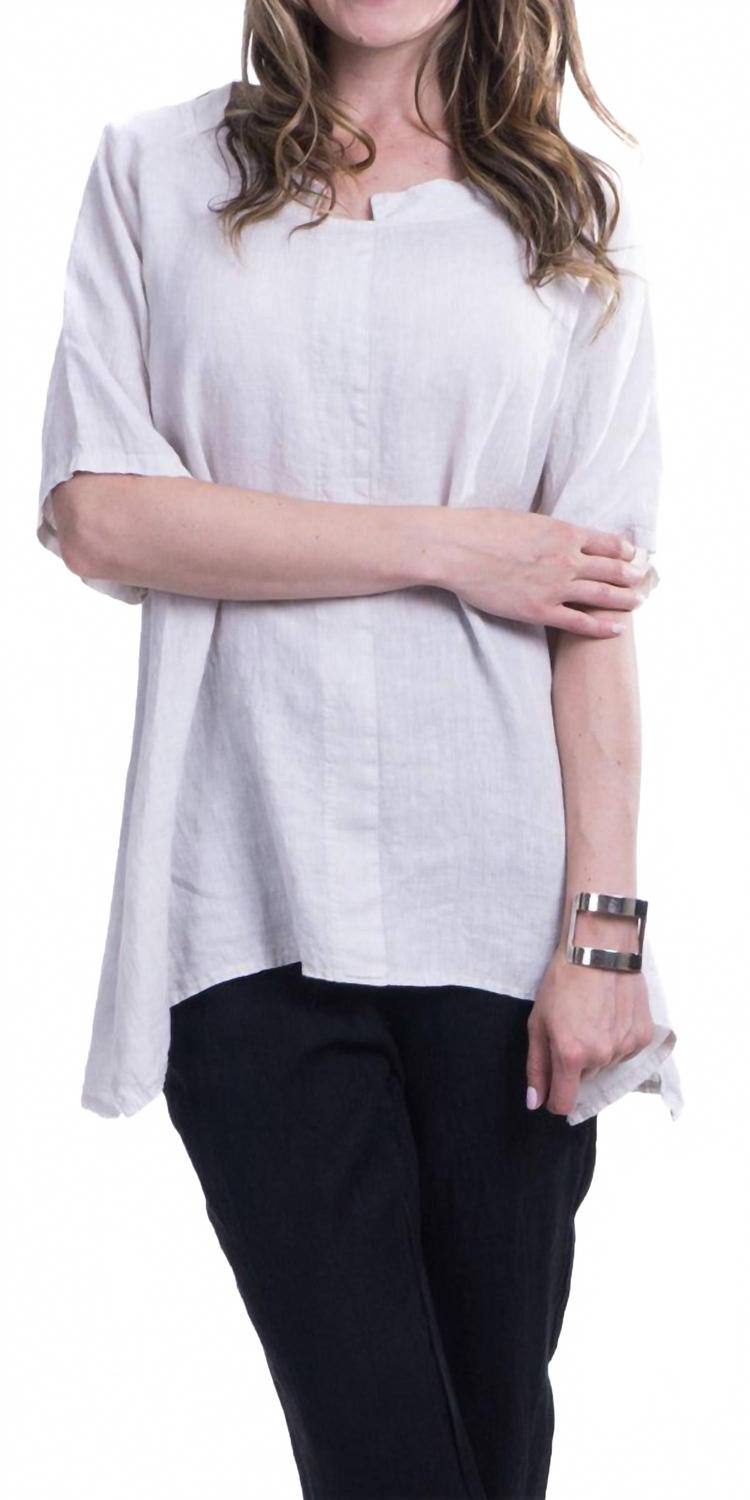 Льняная туника Tanya с короткими рукавами белого цвета Gigi Moda, белый
Льняная туника Tanya с короткими рукавами белого цвета Gigi Moda, белый