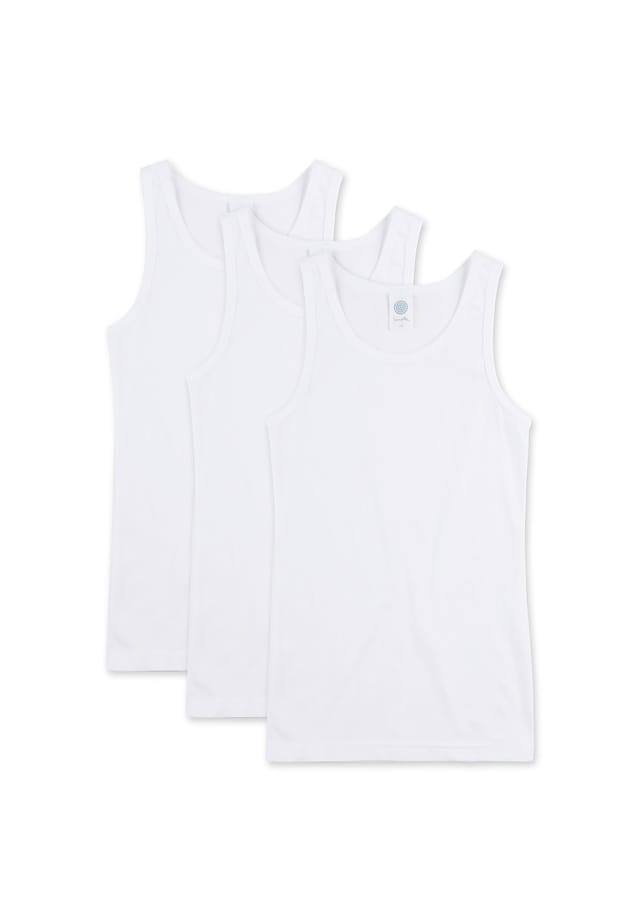 Комплект из 3 маек для девочек - базовая рубашка с широкими лямками хлопок одинарный трикотаж Sanetta, белый
Комплект из 3 маек для девочек - базовая рубашка с широкими лямками хлопок одинарный трикотаж Sanetta, белый