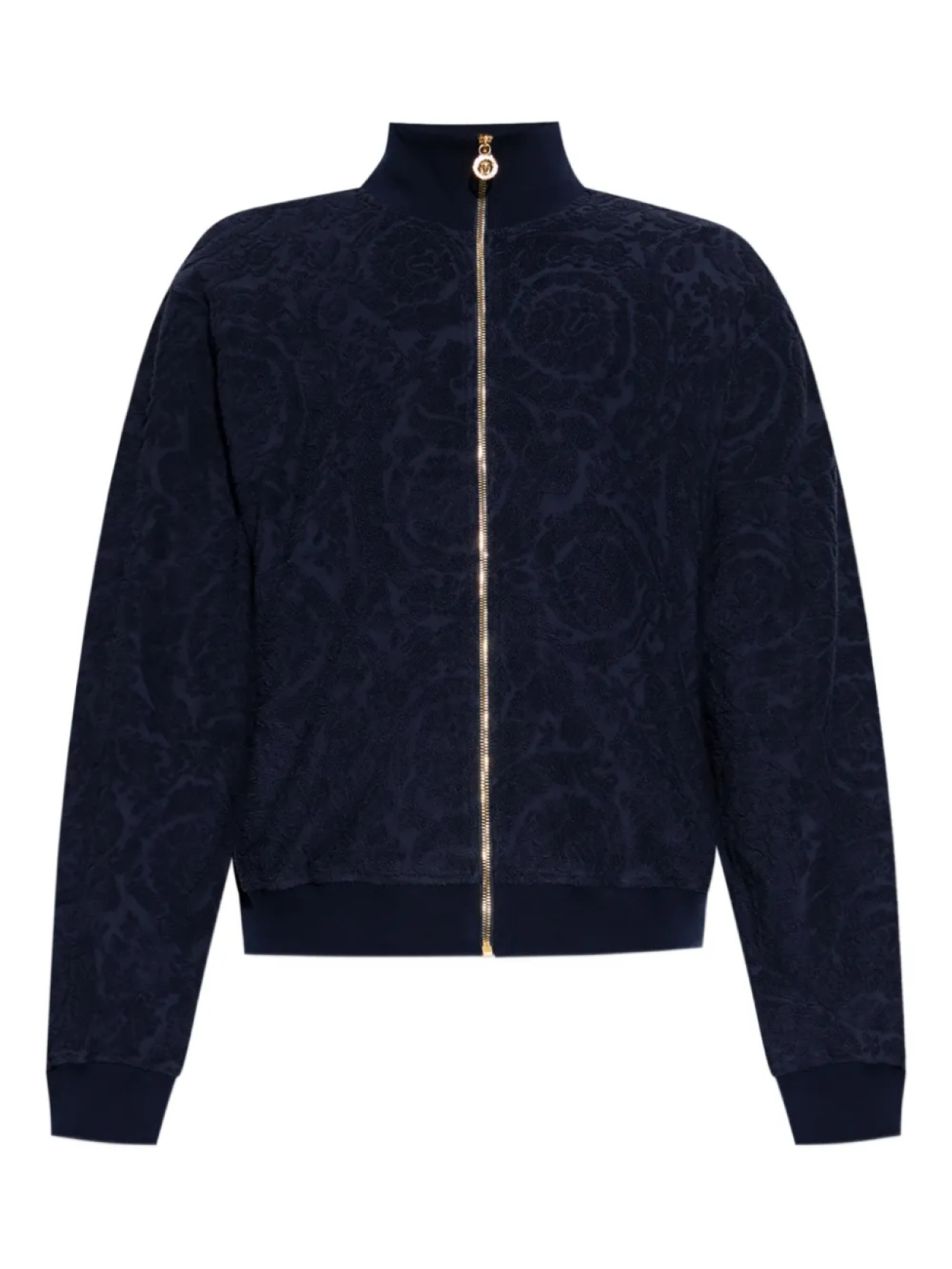 Жаккардовая куртка Barocco на молнии Versace, синий 
Жаккардовая куртка Barocco на молнии Versace, синий