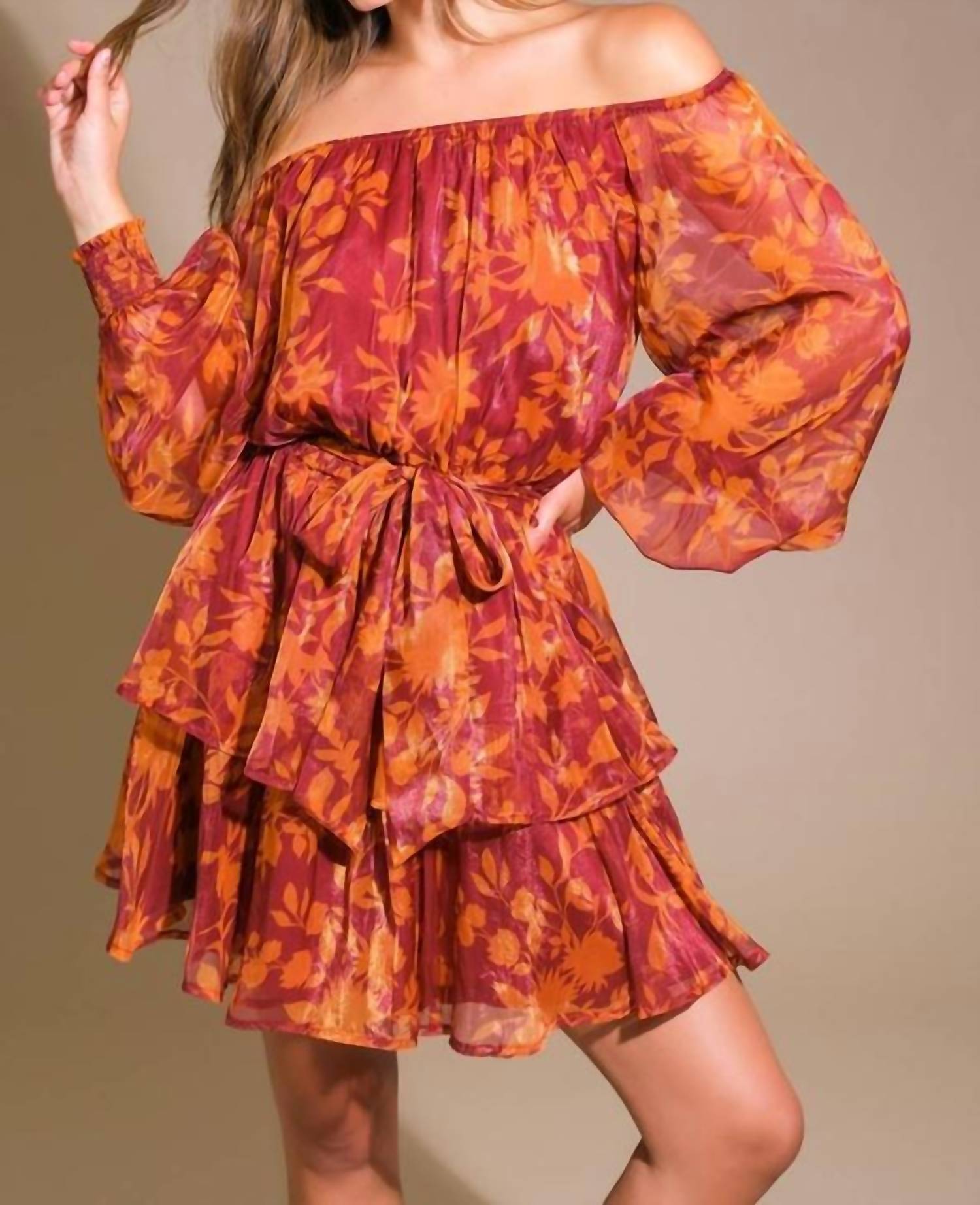 Мини-платье из тканого материала с принтом в бордовом цвете FLYING TOMATO
Мини-платье из тканого материала с принтом в бордовом цвете FLYING TOMATO