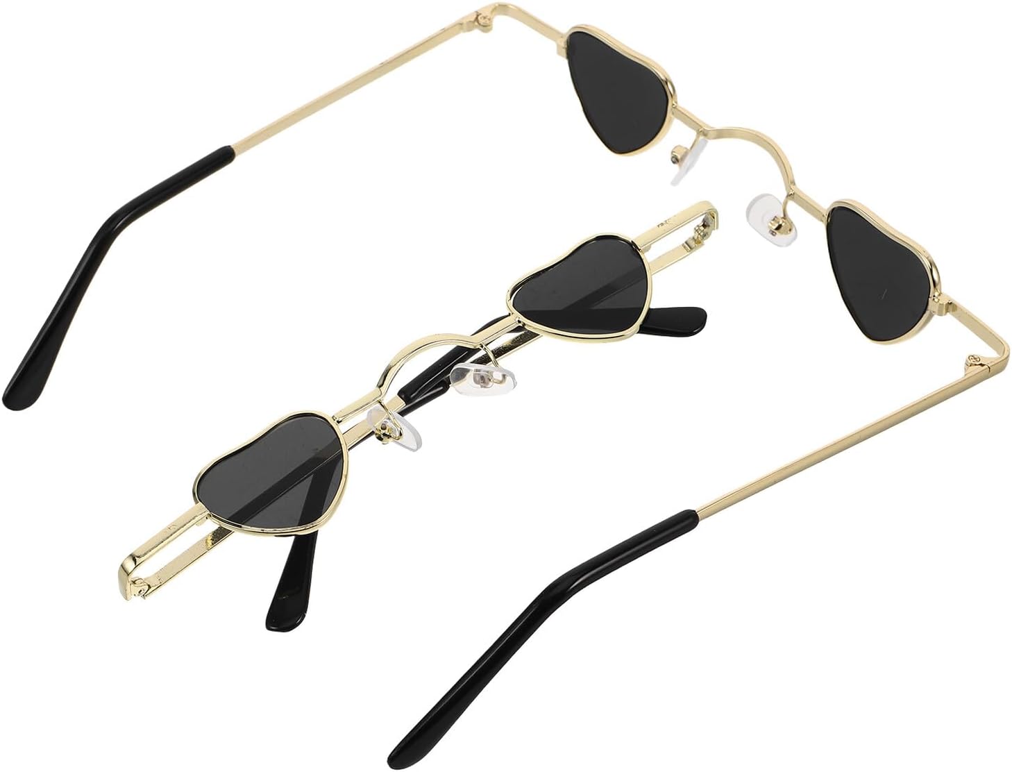 GLEAVI 2 шт. Миниатюрные солнцезащитные очки в форме сердца, маленькая оправа, защита от УФ-излучения, классический стиль хиппи, для женщин и мужчин, для вечеринок, путешествий и повседневного использования, Black -Size:14
GLEAVI 2 шт. Миниатюрные солнцезащитные очки в форме сердца, маленькая оправа, защита от УФ-излучения, классический стиль хиппи, для женщин и мужчин, для вечеринок, путешествий и повседневного использования, Black -Size:14