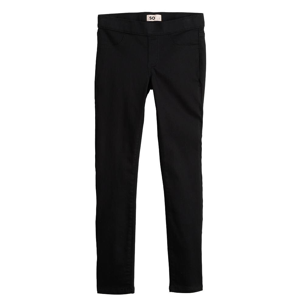 Джеггинсы без застежки SO для девочек 7–18 лет обычного и большого размера, цвет Black Luxe
Джеггинсы без застежки SO для девочек 7–18 лет обычного и большого размера, цвет Black Luxe