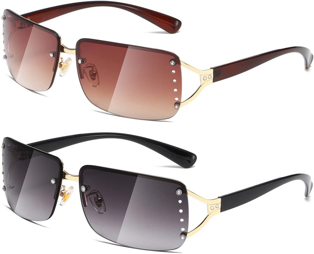 Солнцезащитные очки Kimorn прямоугольной формы для женщин и мужчин, стильные, без оправы, модные, в стиле ретро, 90-х, винтажные, квадратная оправа, K1314, Gold Frame Gradient Brown & Grey Lens
Солнцезащитные очки Kimorn прямоугольной формы для женщин и мужчин, стильные, без оправы, модные, в стиле ретро, 90-х, винтажные, квадратная оправа, K1314, Gold Frame Gradient Brown & Grey Lens