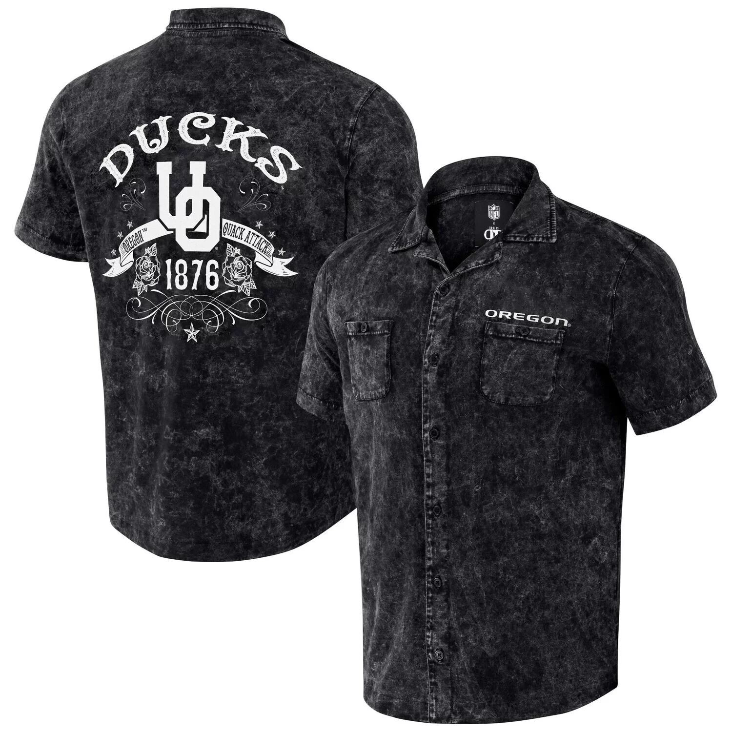 Мужская рубашка на пуговицах Darius Rucker Collection от Fanatics Black Oregon Ducks Team Color
Мужская рубашка на пуговицах Darius Rucker Collection от Fanatics Black Oregon Ducks Team Color