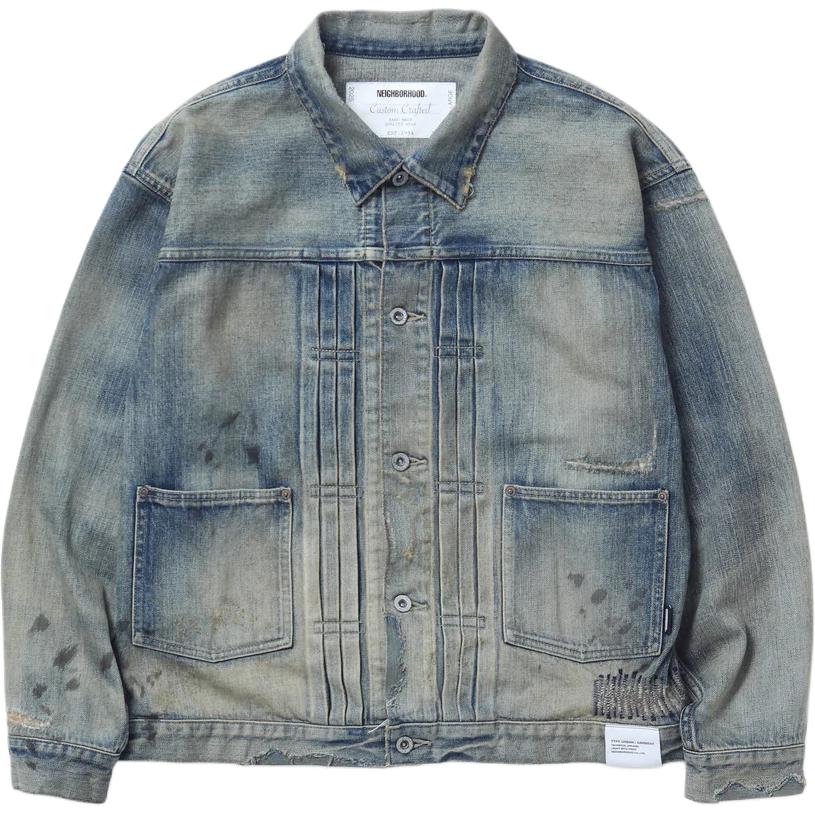 NEIGHBORHOOD Потертая джинсовая куртка, Indigo
NEIGHBORHOOD Потертая джинсовая куртка, Indigo