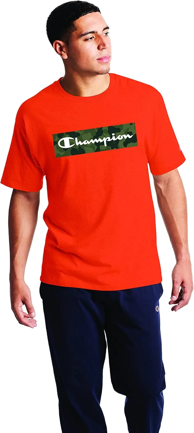 Champion Men's Classic T-Shirt, Camo Box Script
Champion Men's Classic T-Shirt, Camo Box Script