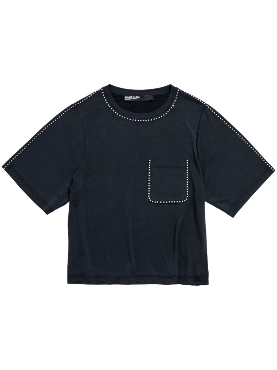 Футболка Bimba y Lola, украшенная стразами, черный
Футболка Bimba y Lola, украшенная стразами, черный