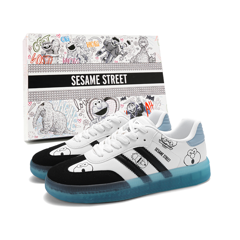 SESAME STREET Увеличивающие рост устойчивые нескользящие легкие противоскользящие скейтерские кроссовки унисекс бело-голубые, цвет White Blue Jelly
SESAME STREET Увеличивающие рост устойчивые нескользящие легкие противоскользящие скейтерские кроссовки унисекс бело-голубые, цвет White Blue Jelly