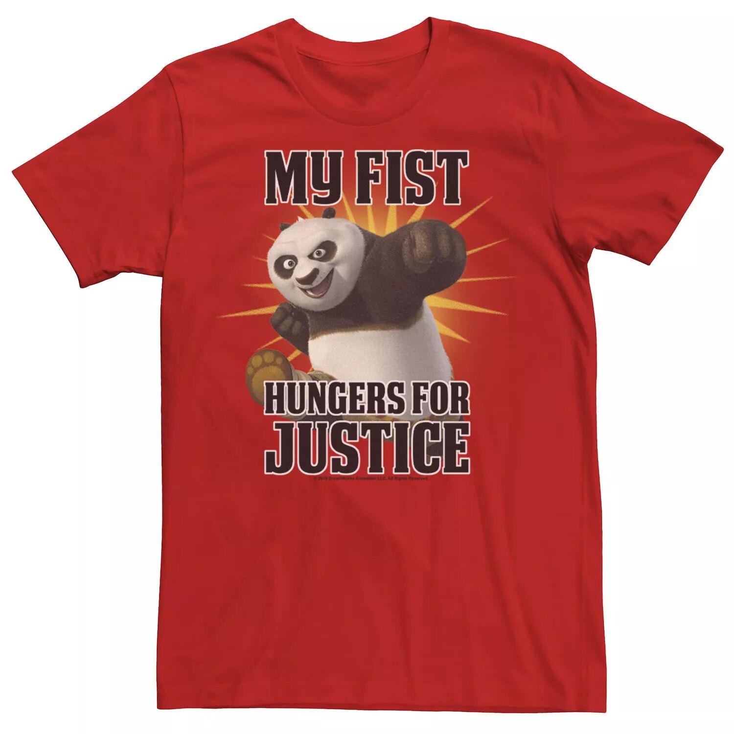 Мужская футболка с рисунком Kung Fu Panda My Fist Hungers For Justice Po и портретом Licensed Character
Мужская футболка с рисунком Kung Fu Panda My Fist Hungers For Justice Po и портретом Licensed Character