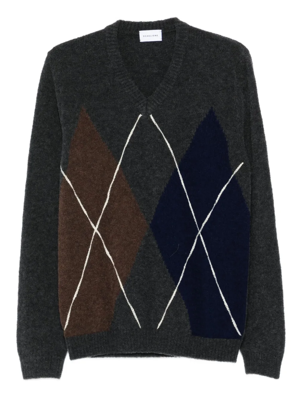 Свитер с V-образным вырезом Scaglione, серый
Свитер с V-образным вырезом Scaglione, серый