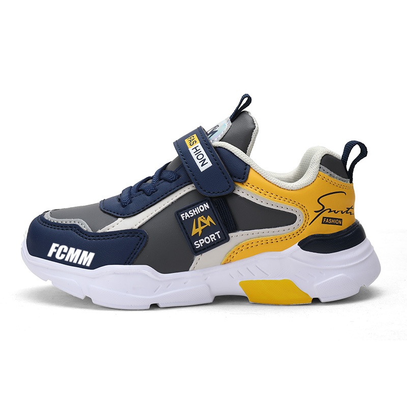 Противоскользящие износостойкие повседневные кроссовки средней высоты для детей FCMM, синий/желтый
Противоскользящие износостойкие повседневные кроссовки средней высоты для детей FCMM, синий/желтый