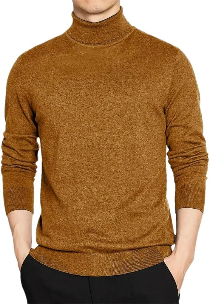 Мужской базовый однотонный водолазный теплый свободный свитер
Мужской базовый однотонный водолазный теплый свободный свитер