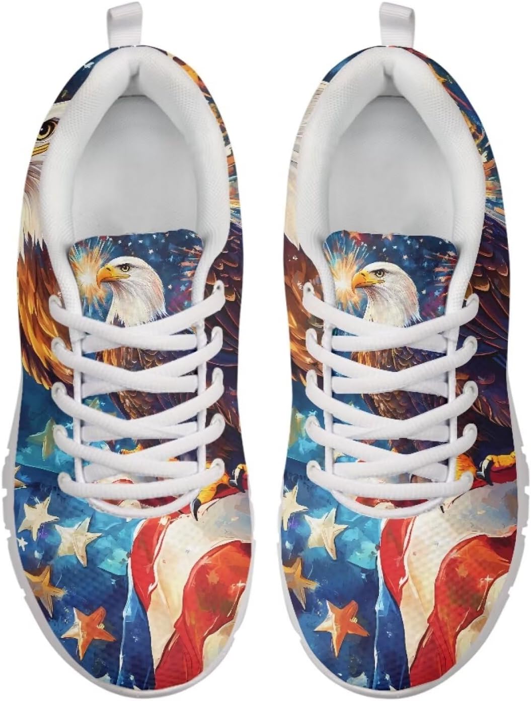 Кроссовки Belidome для ходьбы и бега для женщин и мужчин, легкие, дышащие, с противоскользящей подошвой для повседневной носки и тренировок, Usa Flag Eagle Fireworks
Кроссовки Belidome для ходьбы и бега для женщин и мужчин, легкие, дышащие, с противоскользящей подошвой для повседневной носки и тренировок, Usa Flag Eagle Fireworks
