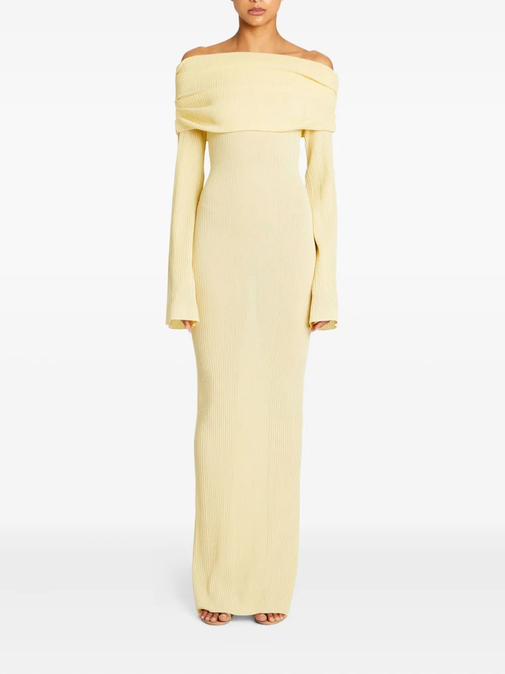 Платье макси Galleria с открытыми плечами SER.O.YA, желтый 
Платье макси Galleria с открытыми плечами SER.O.YA, желтый