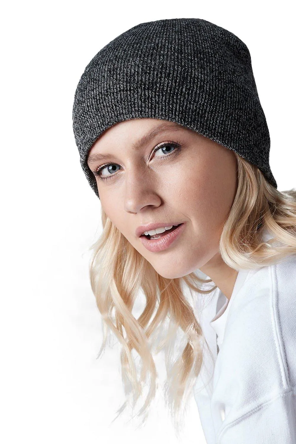 Простая базовая вязаная зимняя шапка-бини Beechfield, серый
Простая базовая вязаная зимняя шапка-бини Beechfield, серый