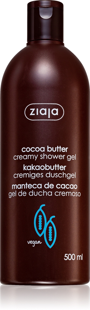 Кремовое мыло для душа с маслом какао Ziaja, 500 мл
Кремовое мыло для душа с маслом какао Ziaja, 500 мл