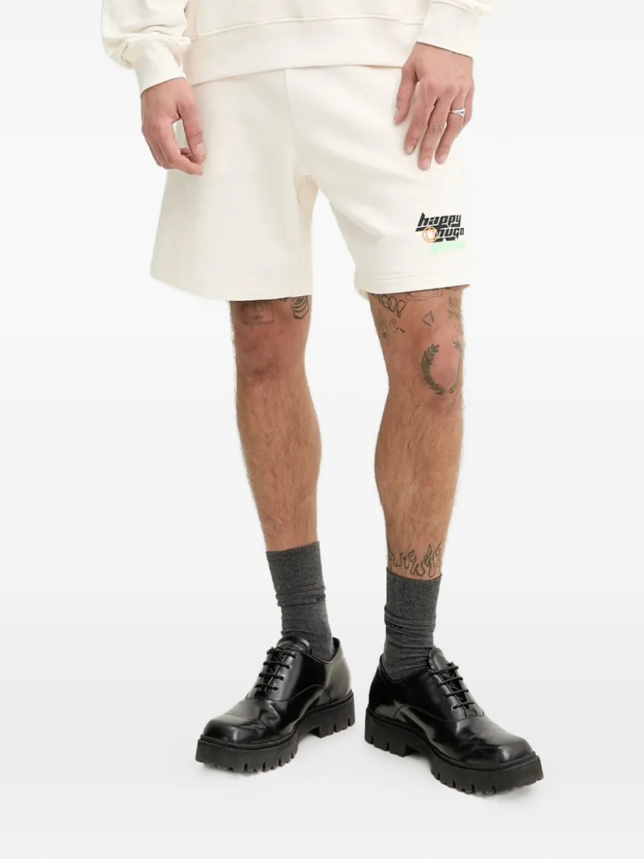 Спортивные шорты с логотипом HUGO, белый
Спортивные шорты с логотипом HUGO, белый