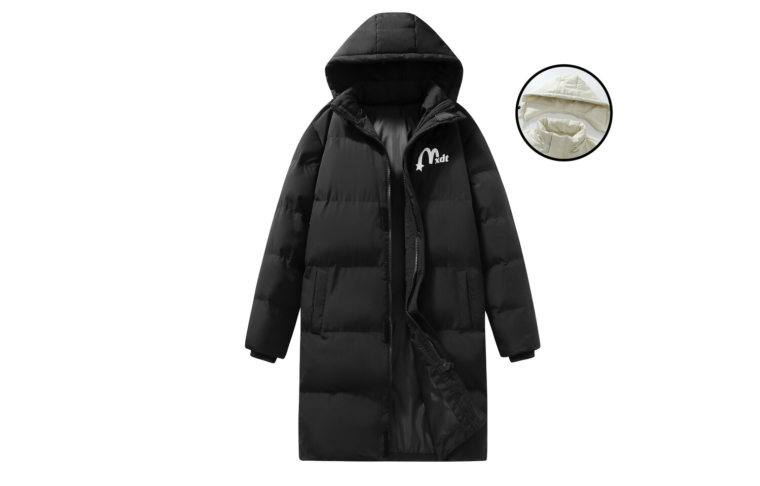 Стеганая куртка унисекс Mxdt, Черный (входит в толстовку)
Стеганая куртка унисекс Mxdt, Черный (входит в толстовку)