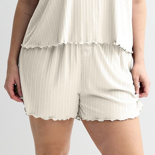 Пижамные шорты Plus size с рельефной резинкой Sonoma Goods For Life, Egret
Пижамные шорты Plus size с рельефной резинкой Sonoma Goods For Life, Egret