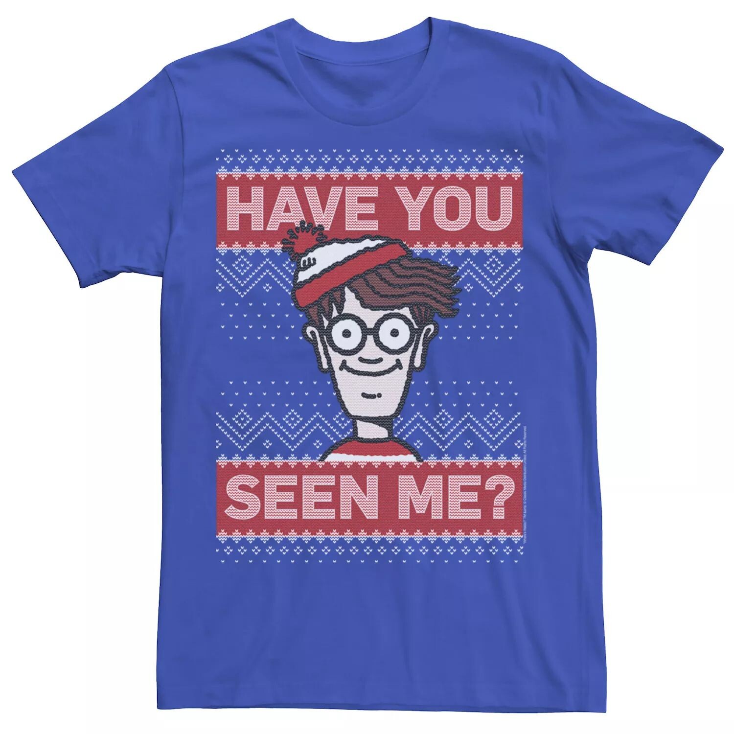 Мужская футболка с рисунком «Wher's Waldo Christmas Have You Seen Me» Licensed Character
Мужская футболка с рисунком «Wher's Waldo Christmas Have You Seen Me» Licensed Character