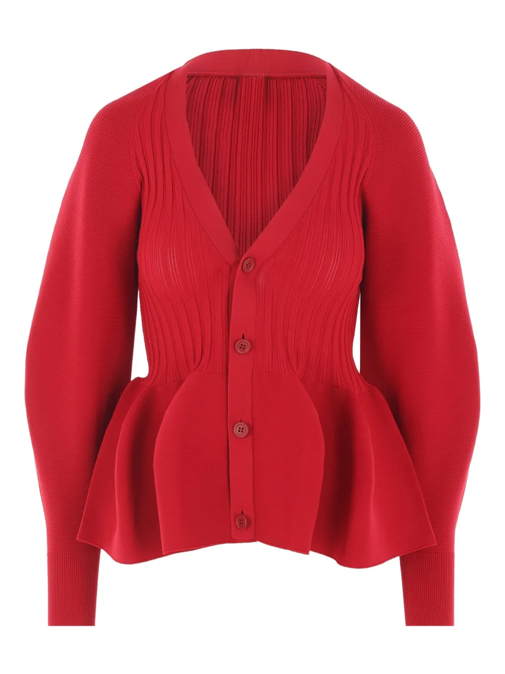 Кардиган с баской в рубчик CFCL, красный
Кардиган с баской в рубчик CFCL, красный