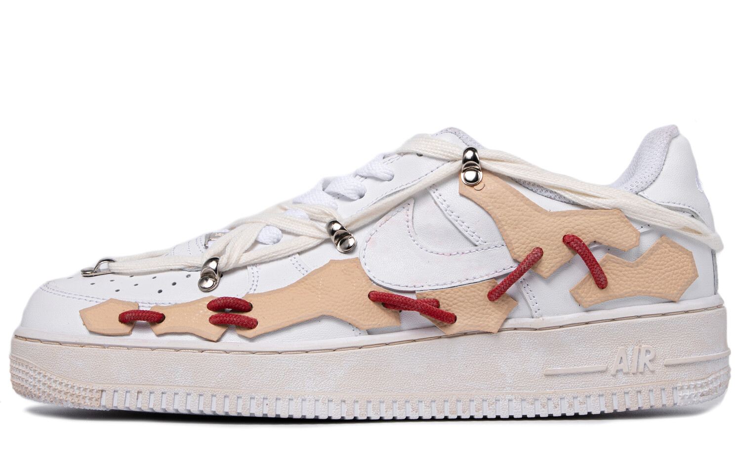 Кроссовки Nike Air Force 1 Skateboarding Shoes Men Low-top White/beige/red, цвет Off White
Кроссовки Nike Air Force 1 Skateboarding Shoes Men Low-top White/beige/red, цвет Off White