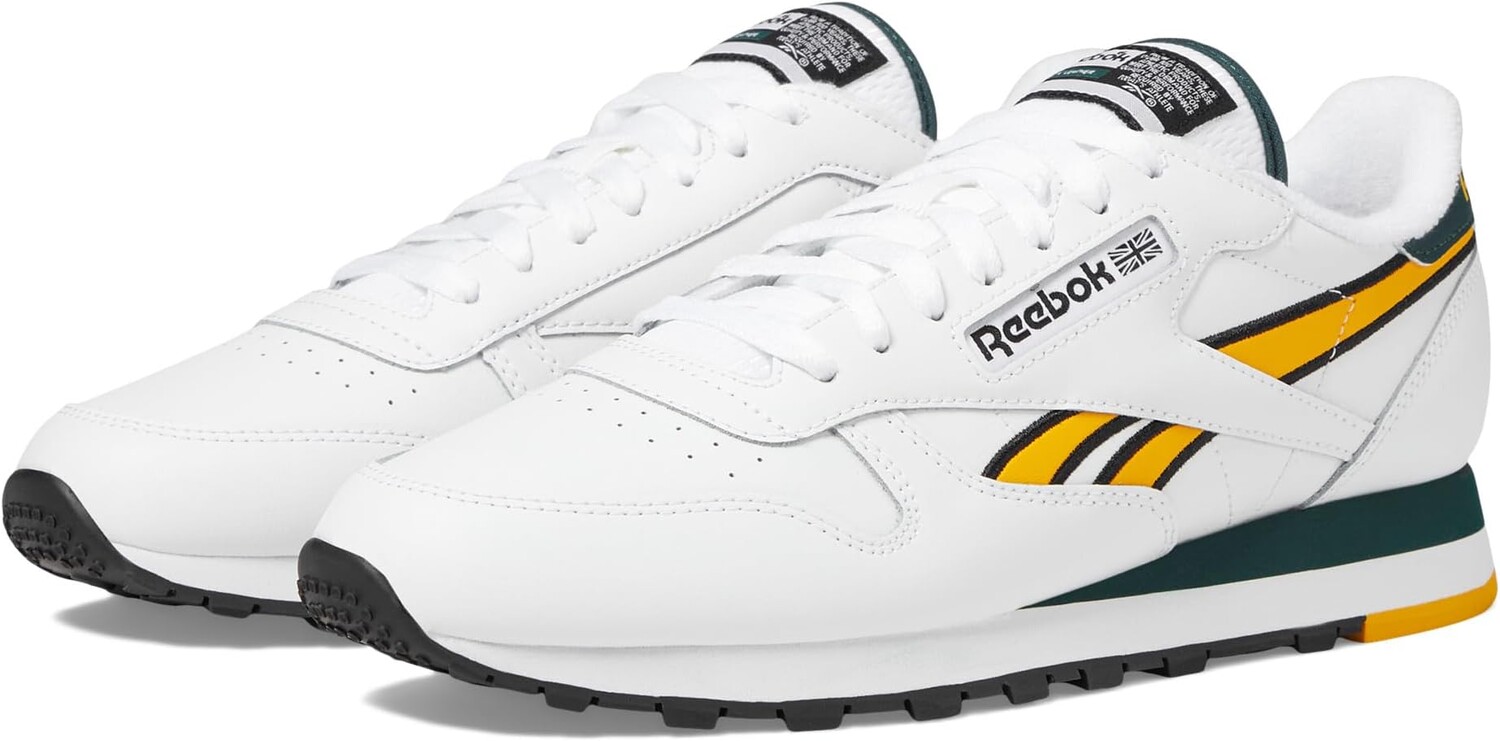 Кроссовки Reebok Lifestyle Classic Leather, цвет White/Fierce Gold/Collegiate Green
Кроссовки Reebok Lifestyle Classic Leather, цвет White/Fierce Gold/Collegiate Green