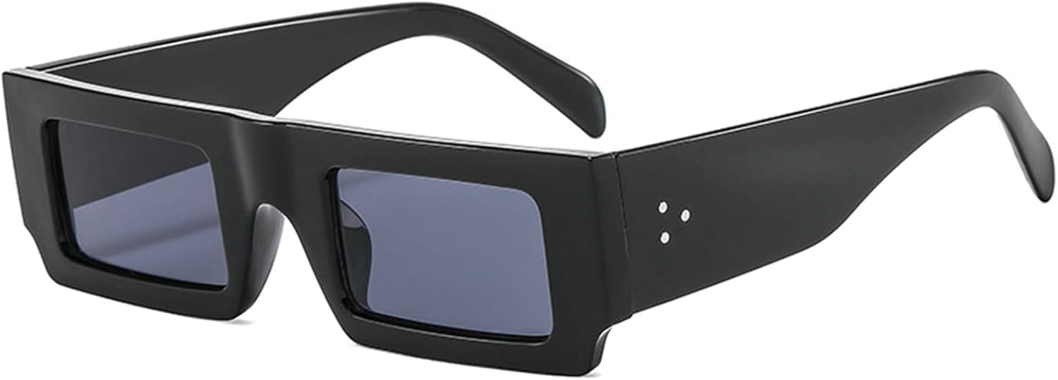 Солнцезащитные очки COTIA в винтажном прямоугольном стиле для женщин и мужчин, ретро, маленькая оправа, хип-хоп, модные солнцезащитные очки с защитой от УФ-излучения UV400, Black
Солнцезащитные очки COTIA в винтажном прямоугольном стиле для женщин и мужчин, ретро, маленькая оправа, хип-хоп, модные солнцезащитные очки с защитой от УФ-излучения UV400, Black