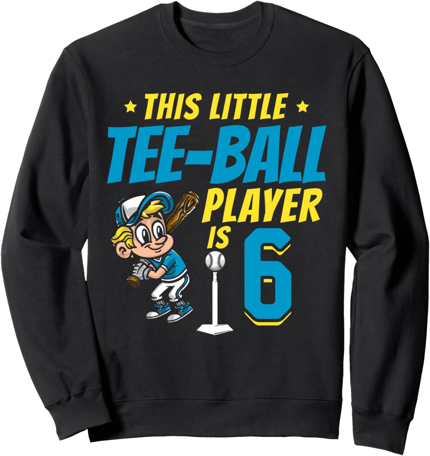 Толстовка для вечеринки в стиле ти-бола на 6-й день рождения 6Th Birthday Party Tee-Ball Player, черный
Толстовка для вечеринки в стиле ти-бола на 6-й день рождения 6Th Birthday Party Tee-Ball Player, черный