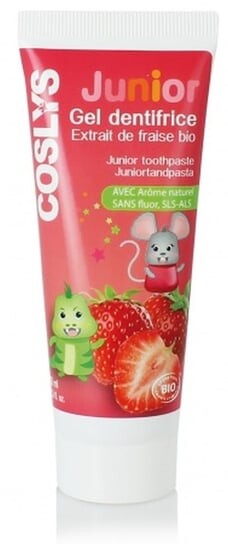 Детская зубная паста с клубникой, 50 мл Coslys
Детская зубная паста с клубникой, 50 мл Coslys