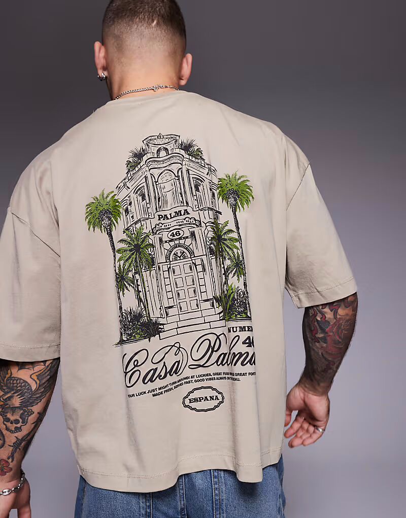 Футболка свободного кроя ASOS DESIGN с принтом спереди и сзади светло-коричневого цвета, Коричневый, Футболка свободного кроя ASOS DESIGN с принтом спереди и сзади светло-коричневого цвета
Футболка свободного кроя ASOS DESIGN с принтом спереди и сзади светло-коричневого цвета, Коричневый, Футболка свободного кроя ASOS DESIGN с принтом спереди и сзади светло-коричневого цвета