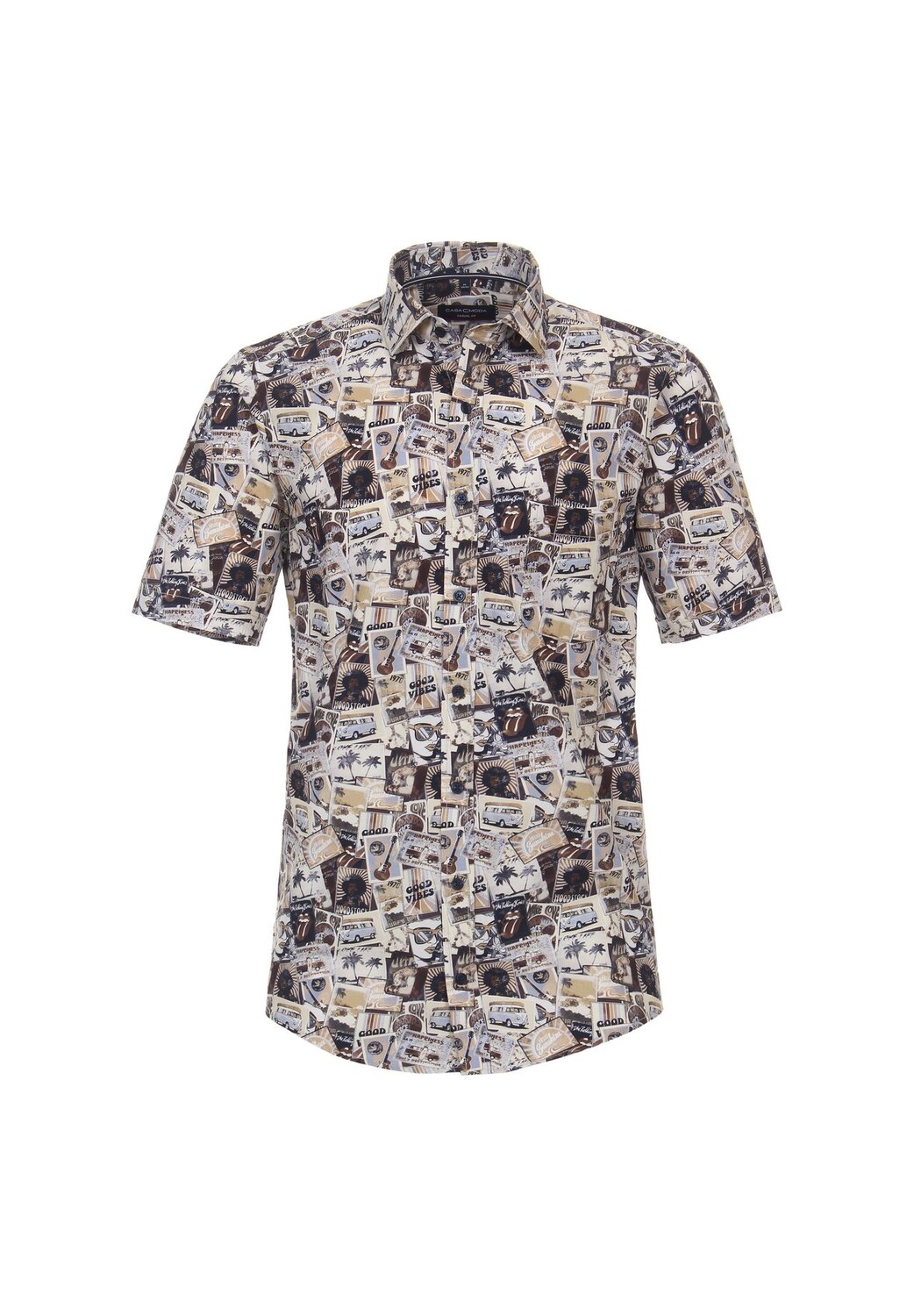 Мужская повседневная рубашка, принт с короткими рукавами, повседневный крой CASAMODA, коричневый
Мужская повседневная рубашка, принт с короткими рукавами, повседневный крой CASAMODA, коричневый