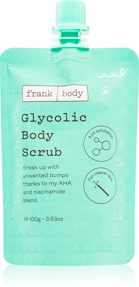 Гликолевый скраб для тела с AHA-кислотами Frank Body, 100 гр
Гликолевый скраб для тела с AHA-кислотами Frank Body, 100 гр