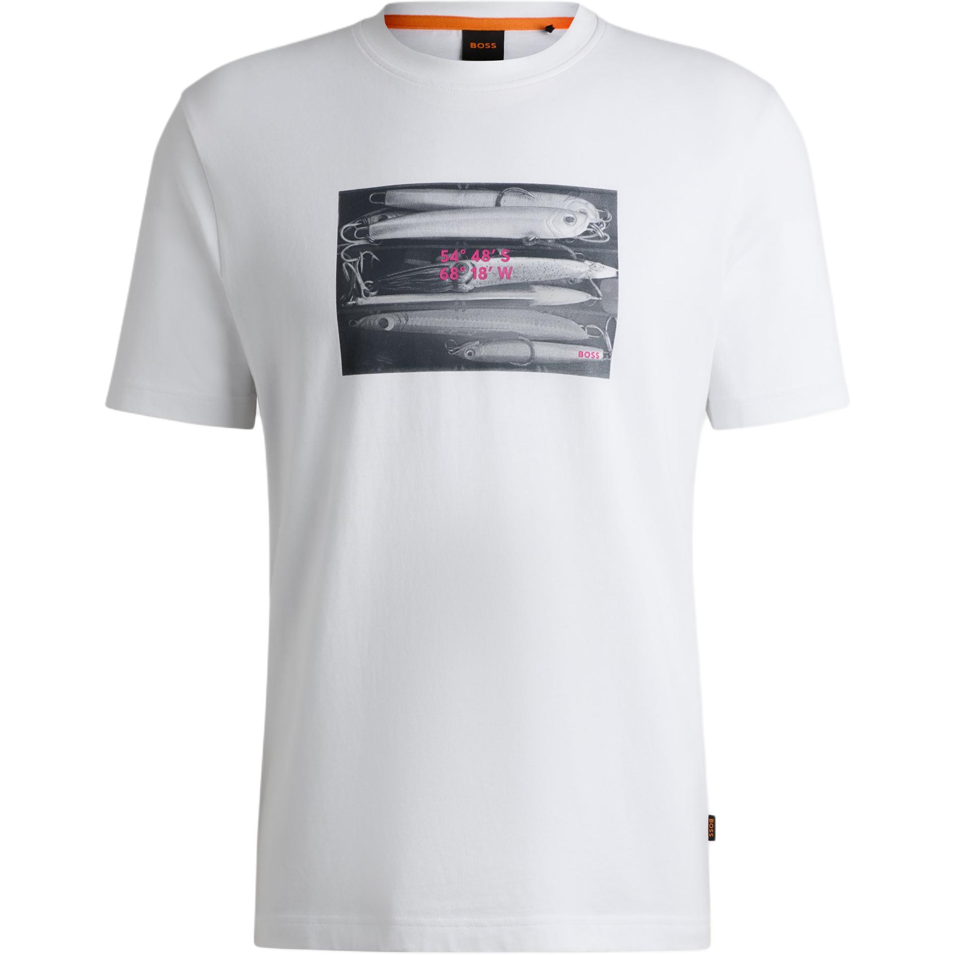 Хлопковая футболка с принтом Boss Coordinate Hugo Boss, белый
Хлопковая футболка с принтом Boss Coordinate Hugo Boss, белый