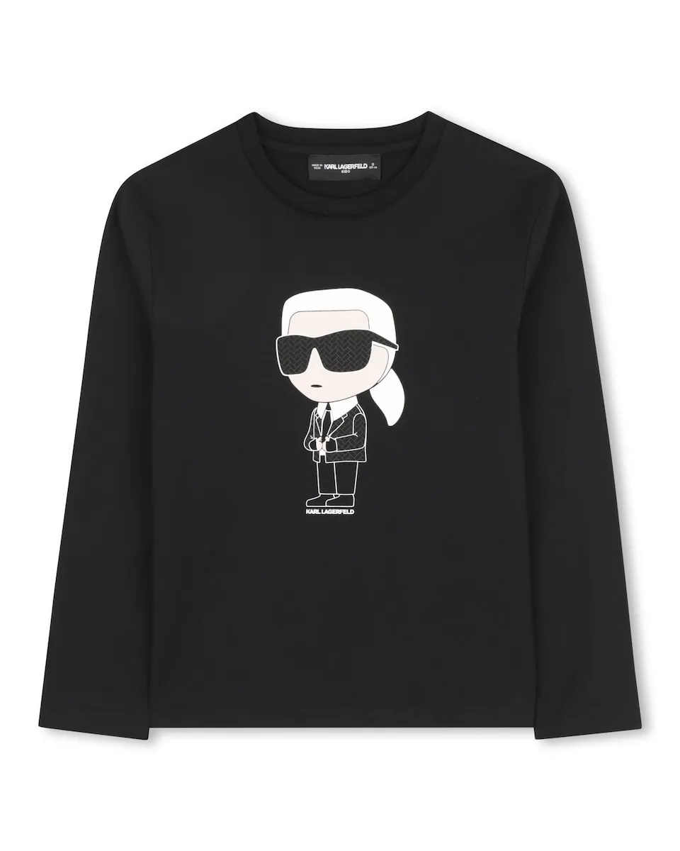 Детская хлопковая футболка Karl Lagerfeld Kids, черный
Детская хлопковая футболка Karl Lagerfeld Kids, черный