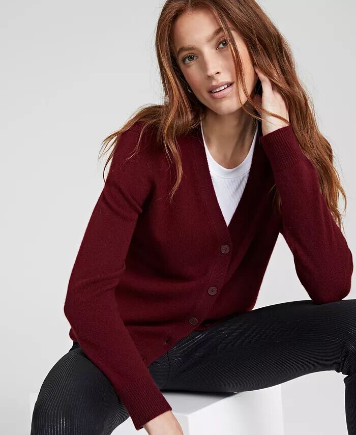 Женский кардиган из 100% кашемира Charter Club, красный
Женский кардиган из 100% кашемира Charter Club, красный