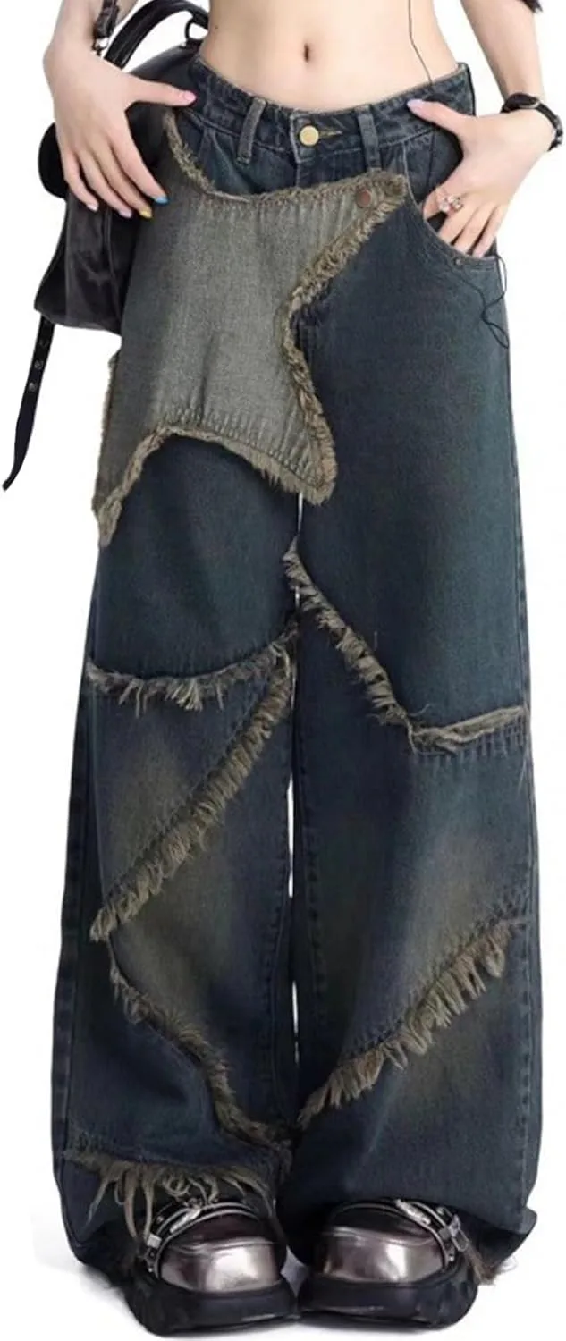 Джинсы Baggy для женщин с пайетками, завышенная талия, широкие штанины XKBHYD
Джинсы Baggy для женщин с пайетками, завышенная талия, широкие штанины XKBHYD