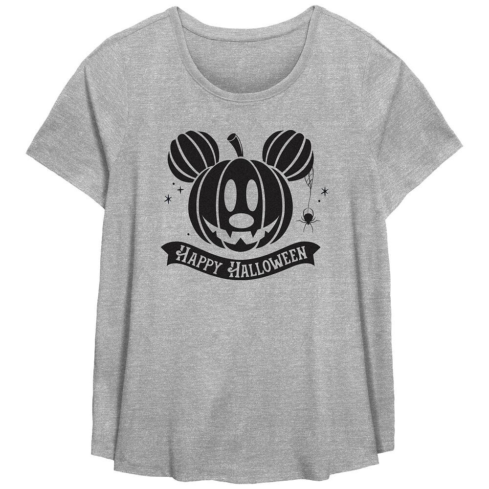 Футболка с струящимся рисунком большого размера Disney's Mickey Mouse Jack O Lantern Happy Halloween, цвет Heather Gray
Футболка с струящимся рисунком большого размера Disney's Mickey Mouse Jack O Lantern Happy Halloween, цвет Heather Gray