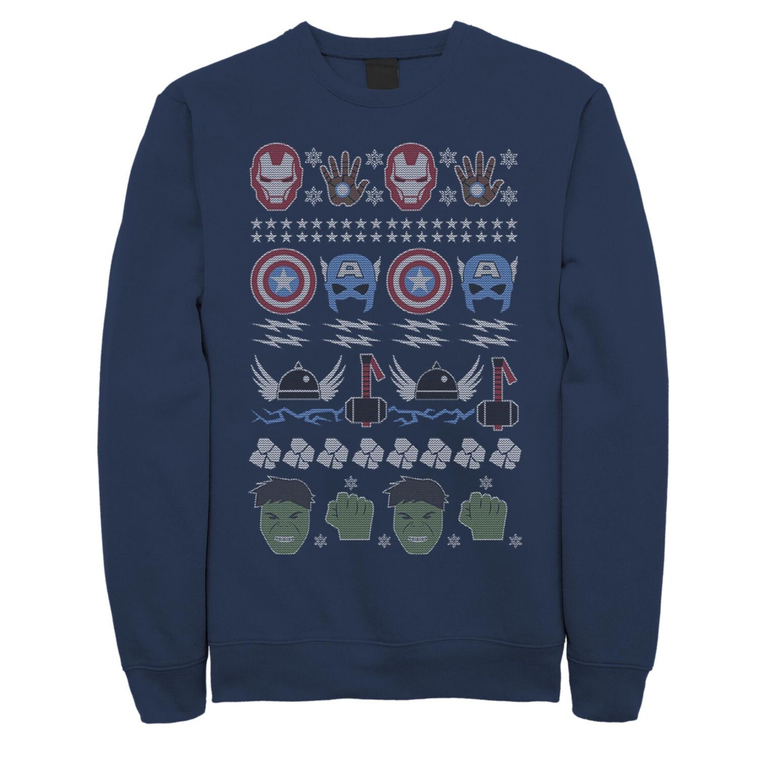 Мужской флисовый свитер Marvel Avengers Ugly Christmas Licensed Character
Мужской флисовый свитер Marvel Avengers Ugly Christmas Licensed Character