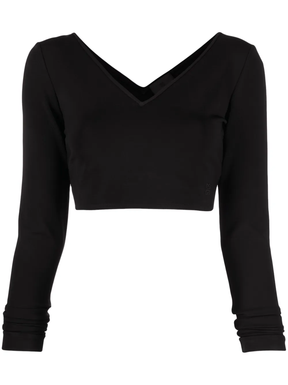 Топ с V-образным вырезом и длинными рукавами Givenchy, черный
Топ с V-образным вырезом и длинными рукавами Givenchy, черный
