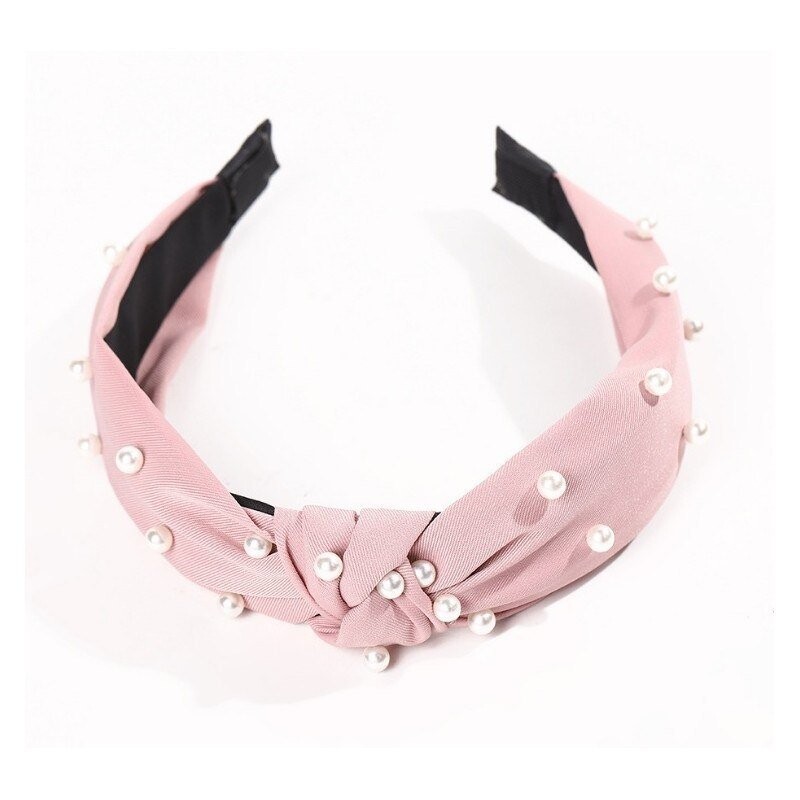 Повязка-тюрбан из плотного порошкового материала с жемчугом O227R (53840585) Inna Marka 
Повязка-тюрбан из плотного порошкового материала с жемчугом O227R (53840585) Inna Marka