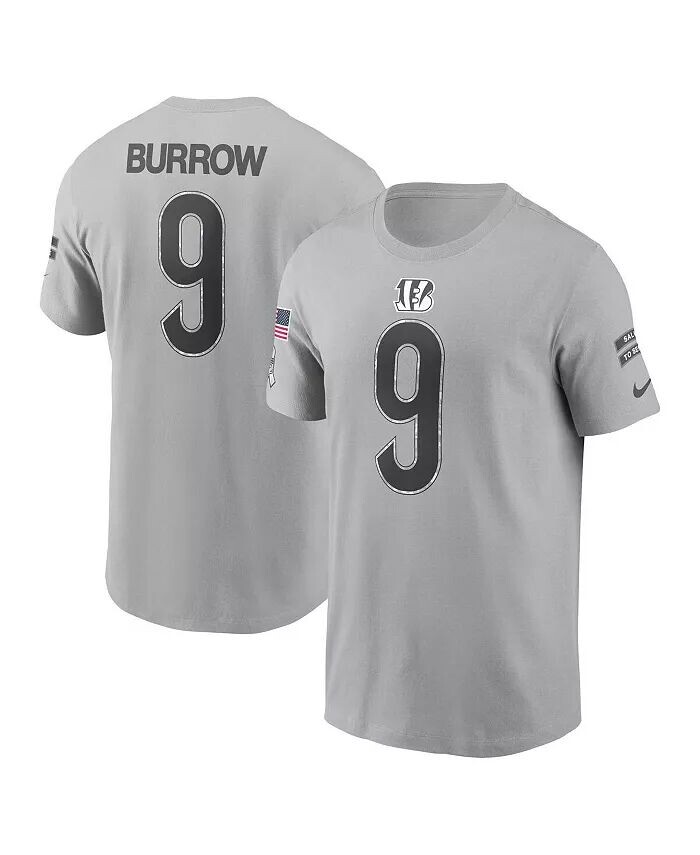 Мужская футболка Joe Burrow Gray Cincinnati Bengals 2024 Salute To Service Name Number Nike
Мужская футболка Joe Burrow Gray Cincinnati Bengals 2024 Salute To Service Name Number Nike