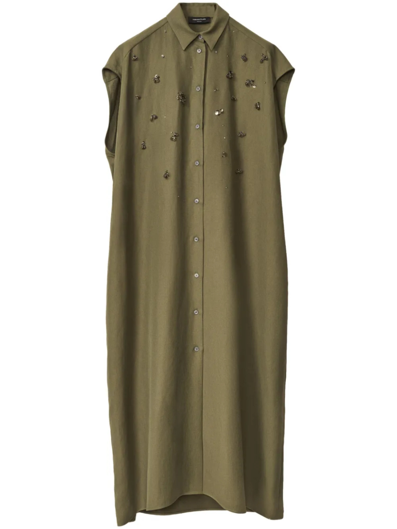 Декорированное платье-рубашка Fabiana Filippi, зеленый
Декорированное платье-рубашка Fabiana Filippi, зеленый