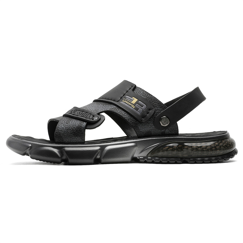 AIBAOLUO Пляжные сандалии мужские серо-черные
AIBAOLUO Пляжные сандалии мужские серо-черные