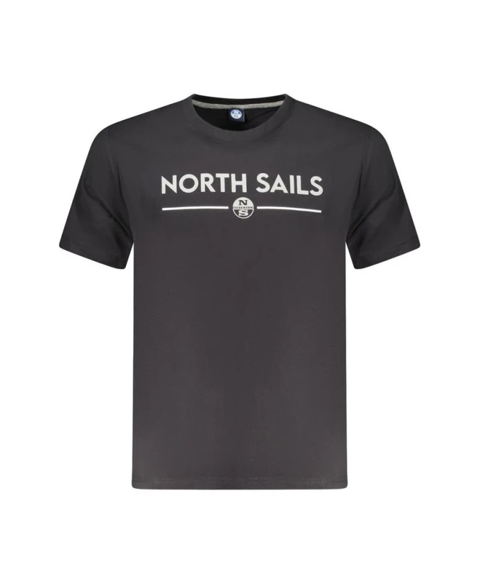 Черная хлопковая футболка с круглым вырезом North Sails, черный
Черная хлопковая футболка с круглым вырезом North Sails, черный