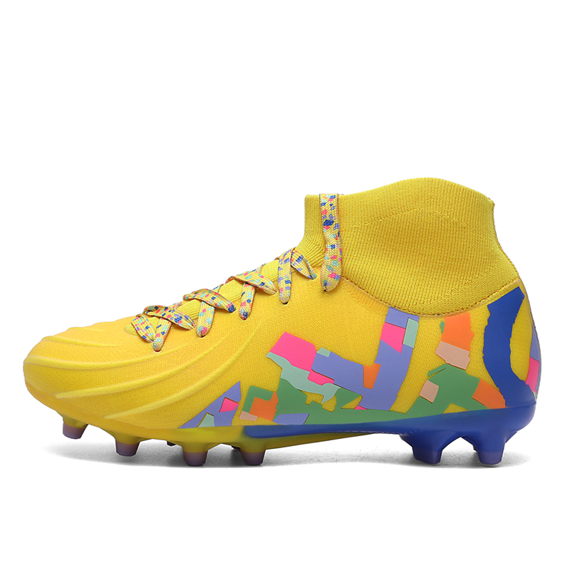 Футбольные бутсы для детей и подростков с высоким голенищем и противоскользящей подошвой и защитой от ударов Kuding, желтый
Футбольные бутсы для детей и подростков с высоким голенищем и противоскользящей подошвой и защитой от ударов Kuding, желтый