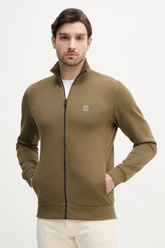 Хлопковая толстовка Boss Orange, зеленый 
Хлопковая толстовка Boss Orange, зеленый