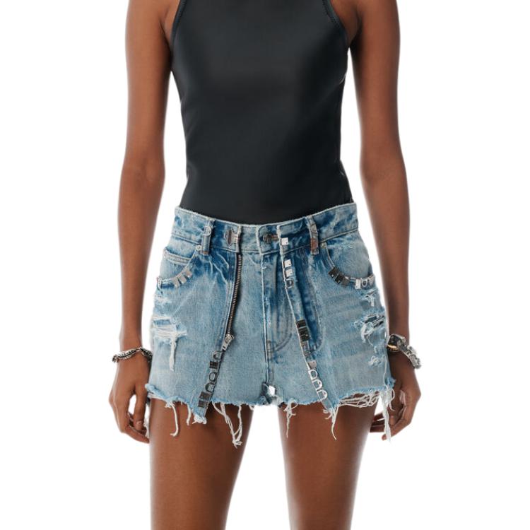 Потертые шорты demni Alexander Wang, синий
Потертые шорты demni Alexander Wang, синий