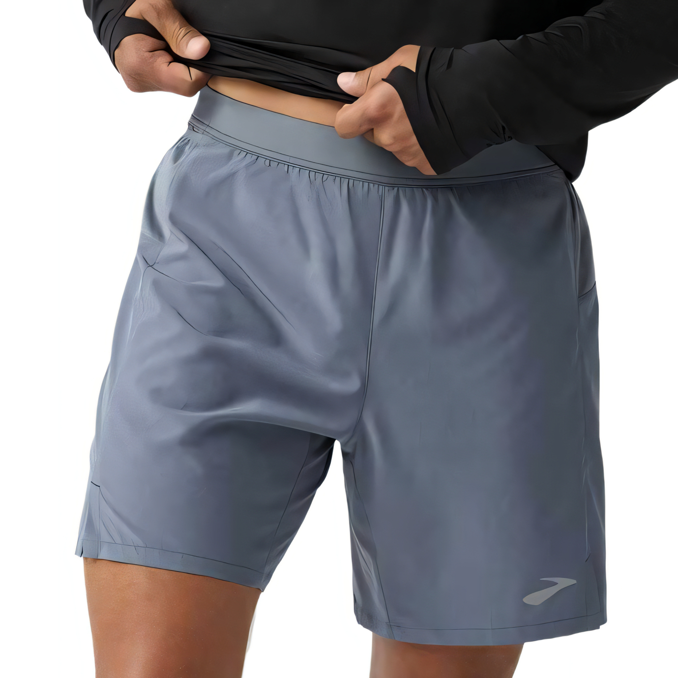 Brooks Мужские повседневные шорты серого цвета средней толщины
Brooks Мужские повседневные шорты серого цвета средней толщины